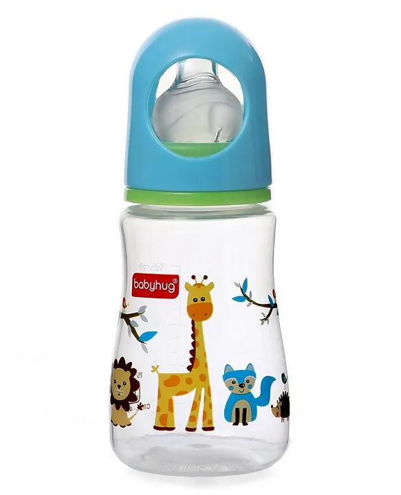 Babyhug Bubble Anti-Colic Sterilizable Feeding Bottle Blue - Distacart