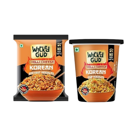 WickedGud Chilli Cheese Korean Noodles Combo - Distacart