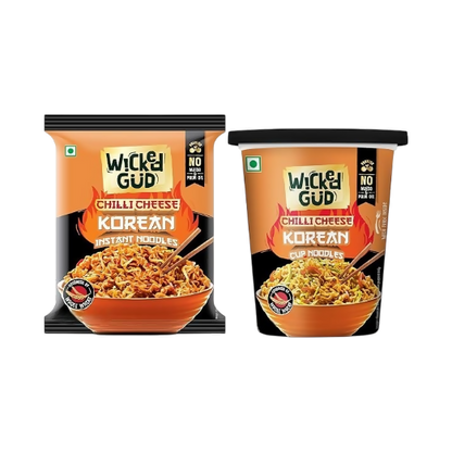 WickedGud Chilli Cheese Korean Noodles Combo - Distacart