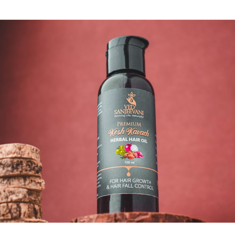 Ved Sanjeevani Kesh Kavach Herbal Hair Oil - Dista