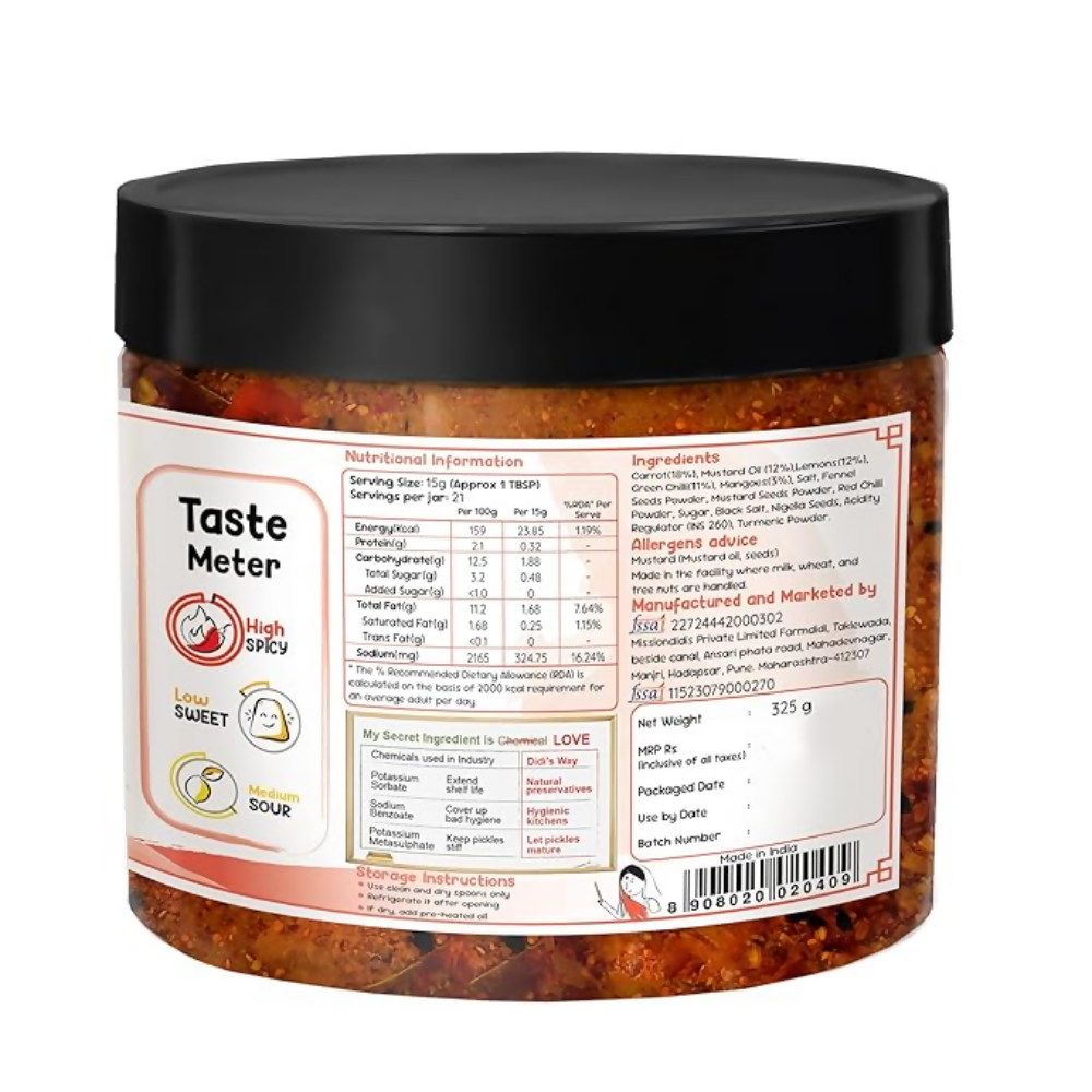 FarmDidi Mixed Pickle - Tangy & Salty - Distacart