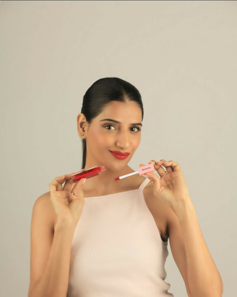Ammoha Cosmetics Long-Lasting, Matte-Finished Ruby Obsession Color Liquid Lipstick - Distacart