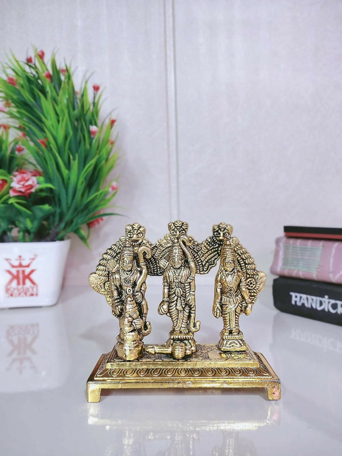 KridayKraft Shri Ram Darbar Metal Statue - Distacart
