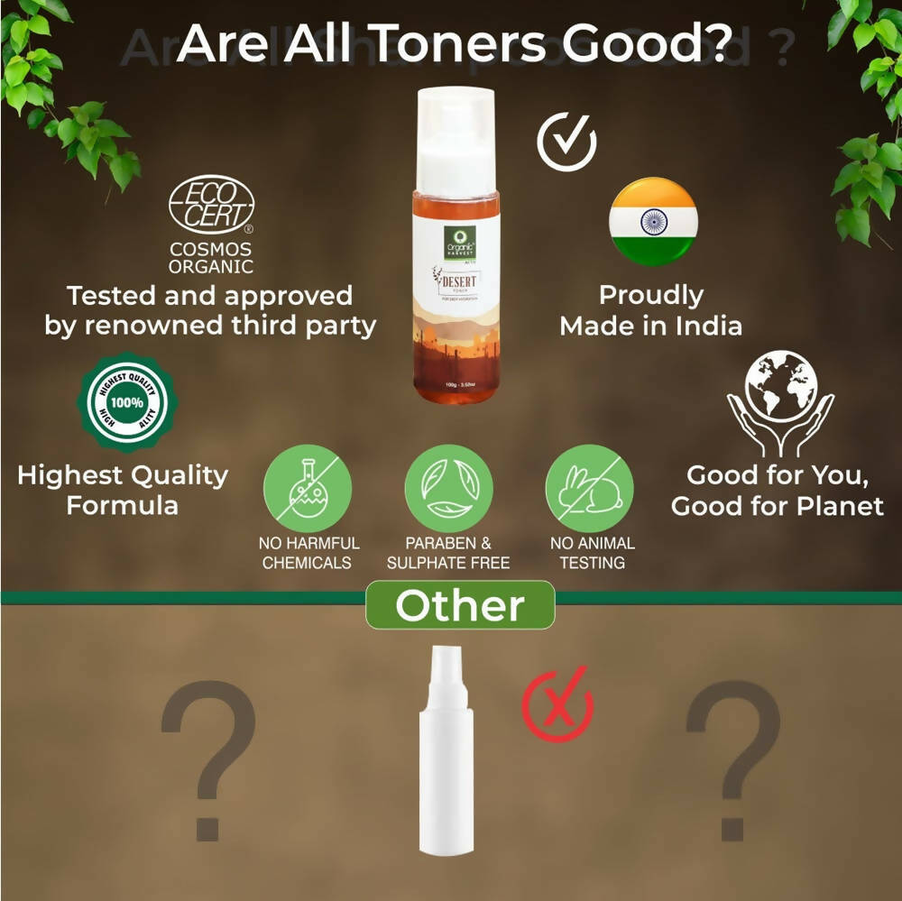 Organic Harvest Desert Toner For Deep Hydration - Distacart
