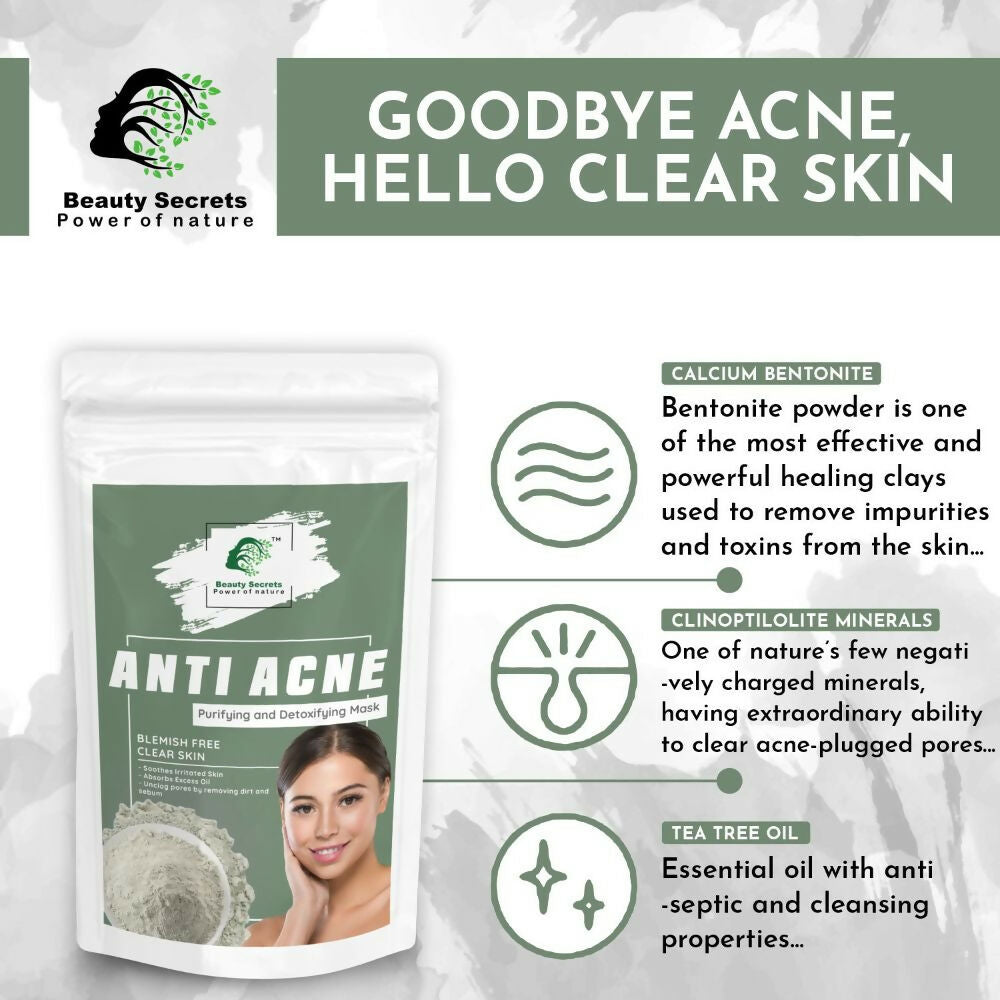 Beauty Secrets Anti Acne Face Mask - Distacart