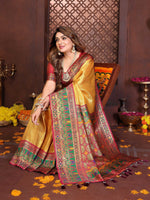 Thumbnail for Aastha Fashion Gold Tissue Silk Weaving Saree - Distacart