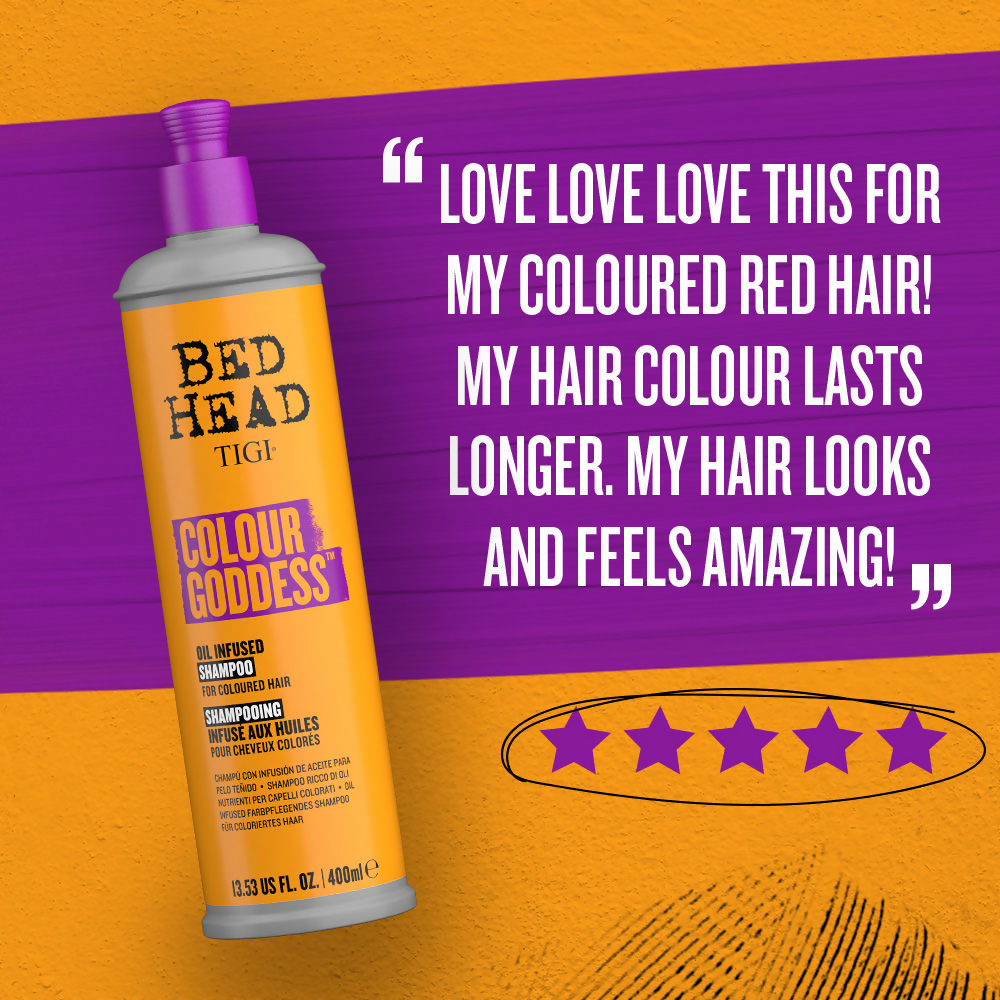 TIGI Bed Head Colour Goddess Oil Infused Shampoo - Distacart