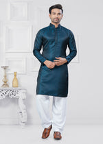 Thumbnail for Joban Fashion Men's Jacquard Silk Rama Printed Kurta Pyjama set - Distacart