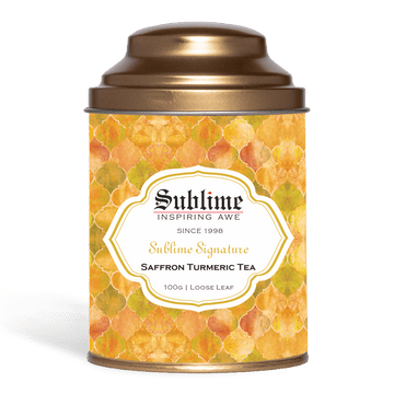 Sublime Inspiring Awe Saffron Turmeric Tea - Distacart