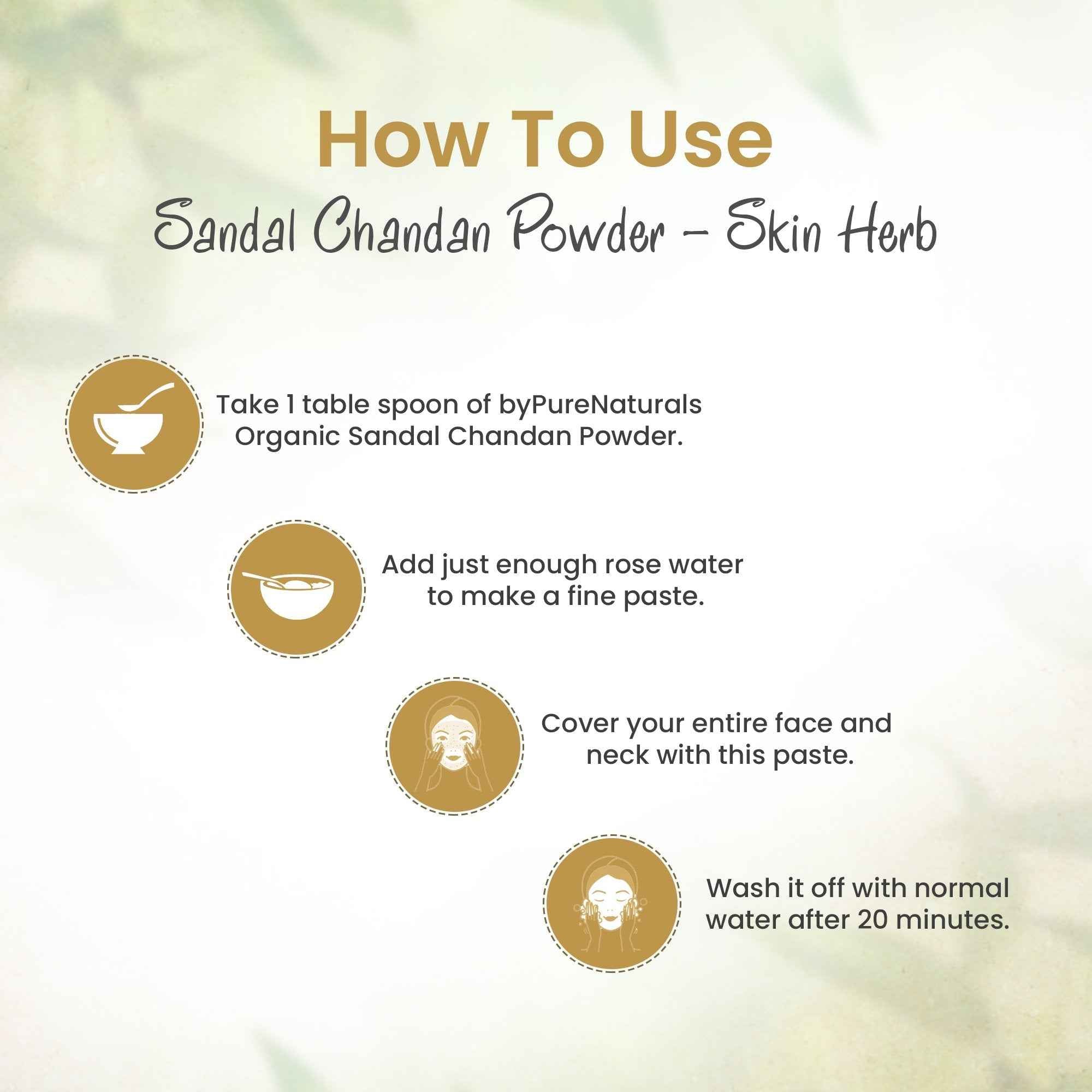 byPureNaturals Organic Sandal Chandan Powder - Dista
