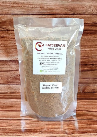 Satjeevan Organic Cane Jaggery Powder - Distacart
