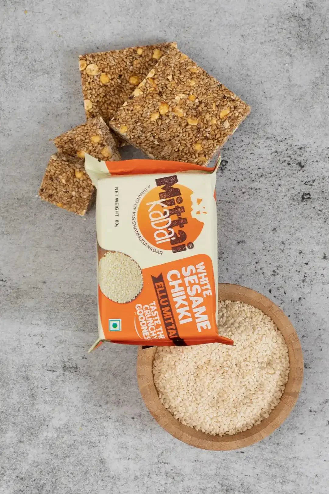 Sattur Mittai Kadai White Sesame Chikki Bar