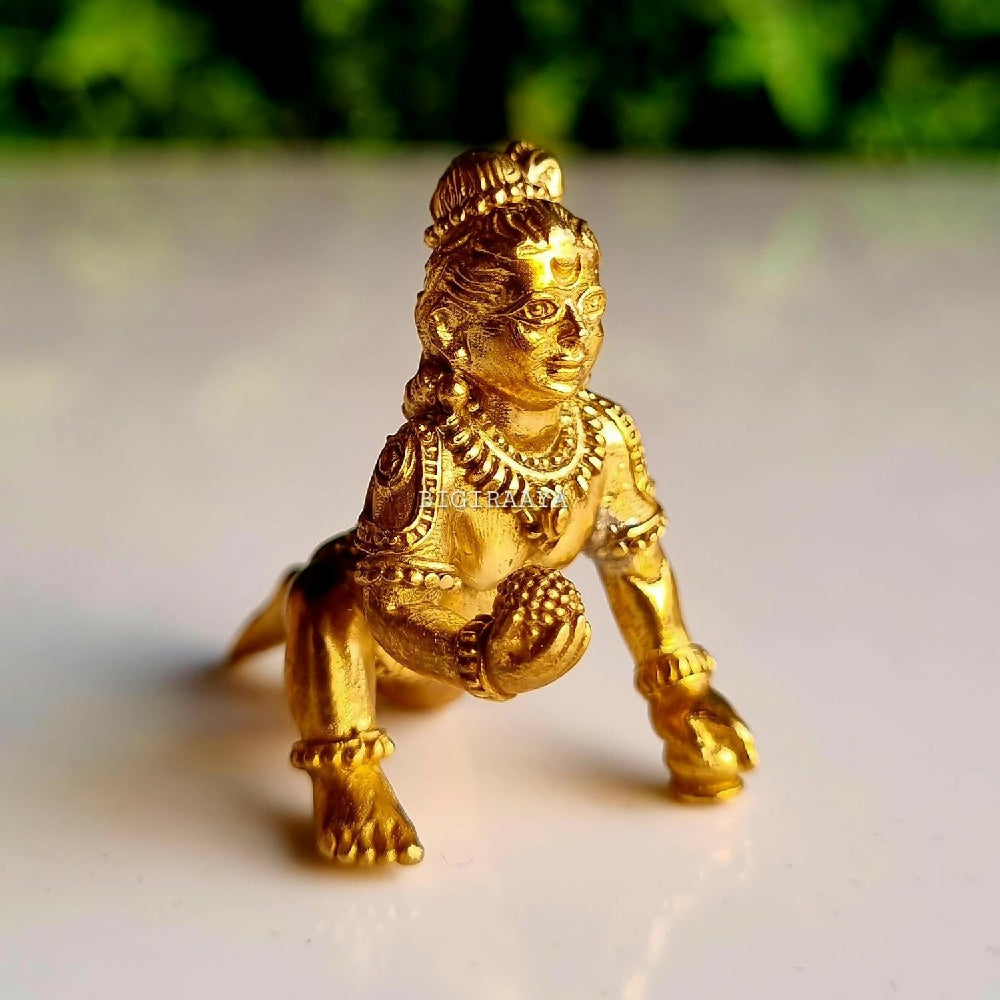 Pure Brass Bal Gopal Statue - Dista