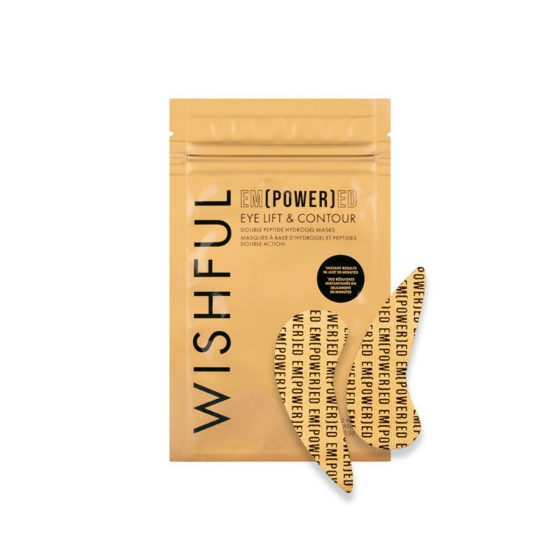 Wishful By Huda Beauty Empowered Eye Lift & Contour Double Peptide Hydrogel Masks - Korean Skincare - Distacart