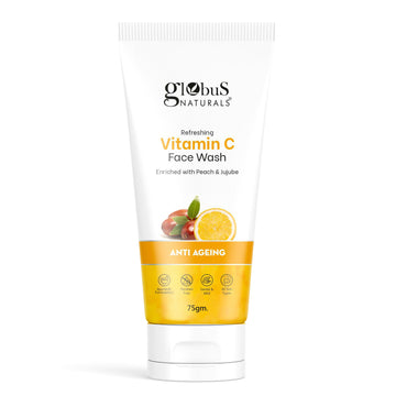 Globus Naturals Anti Ageing Globus Naturals Anti-Ageing Skin Brightening Vitamin C Face Wash - Distacart