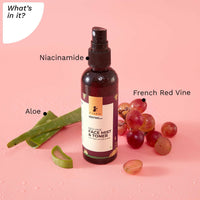 Thumbnail for Pilgrim Red Vine Face Mist & Toner Spray with Vitamin B3 and Aloe, For Anti Ageing, Glowing Skin - Distacart