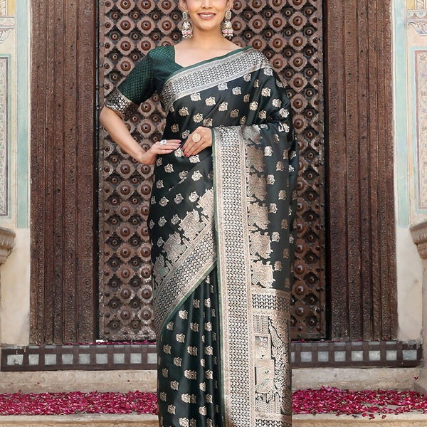 Astita Green Silk Saree