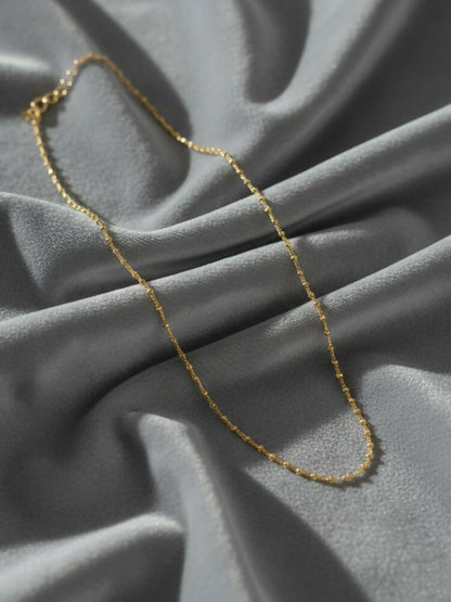 NVR Women Gold Plated Minimal Chain - Distacart