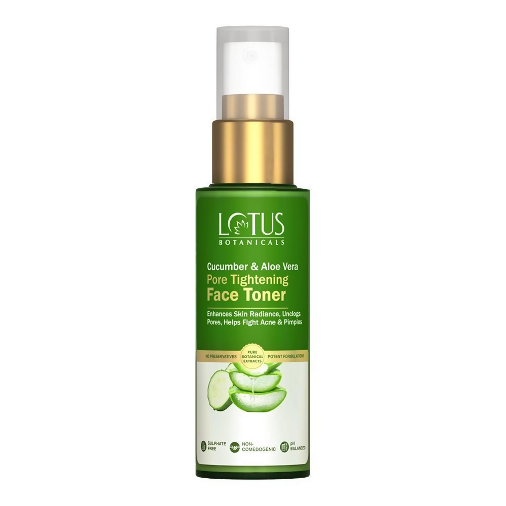 Lotus Botanicals Cucumber & Aloe Vera Pore Tightening Face Tone - Distacart