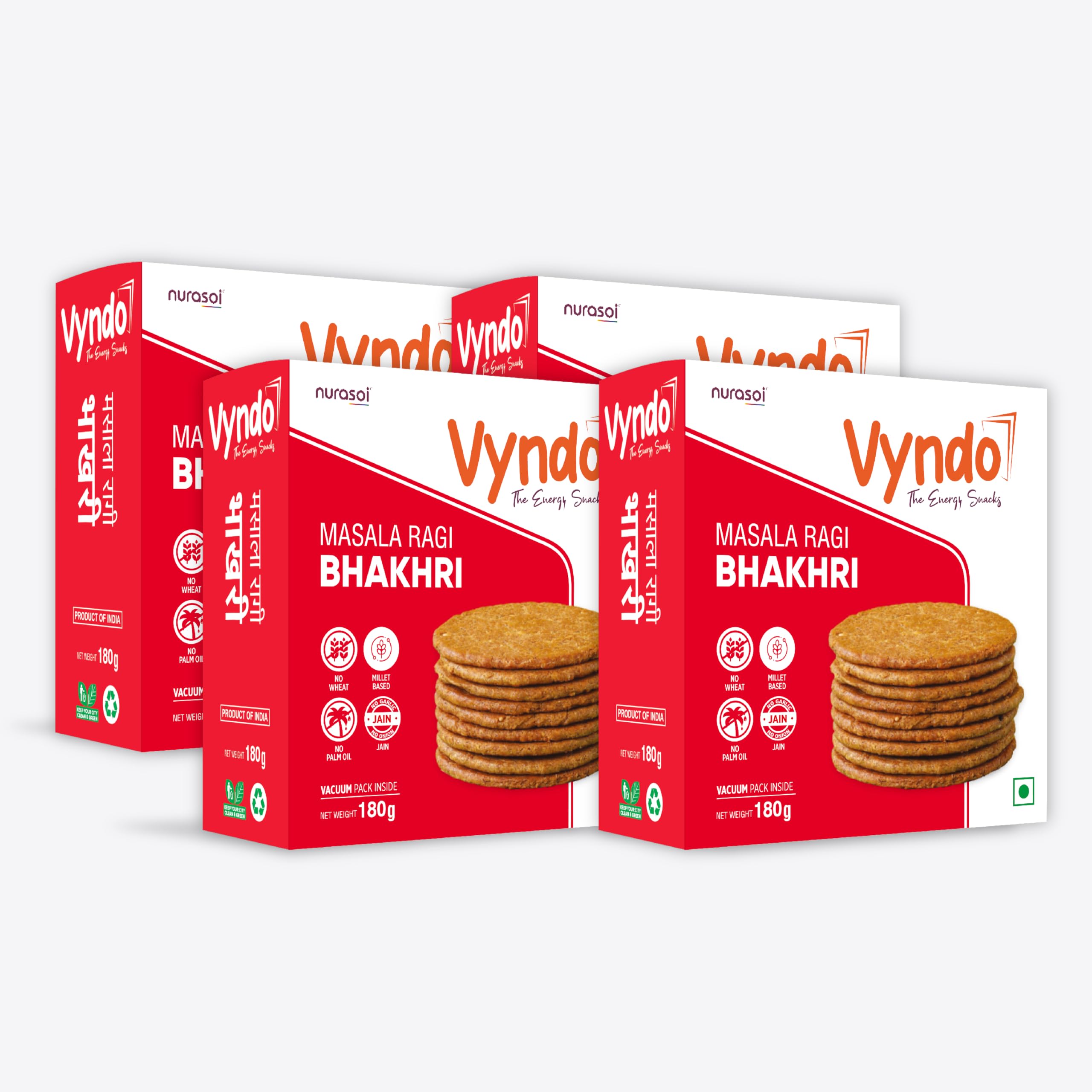 Vyndo Masala Ragi Bhakhri - Distacart