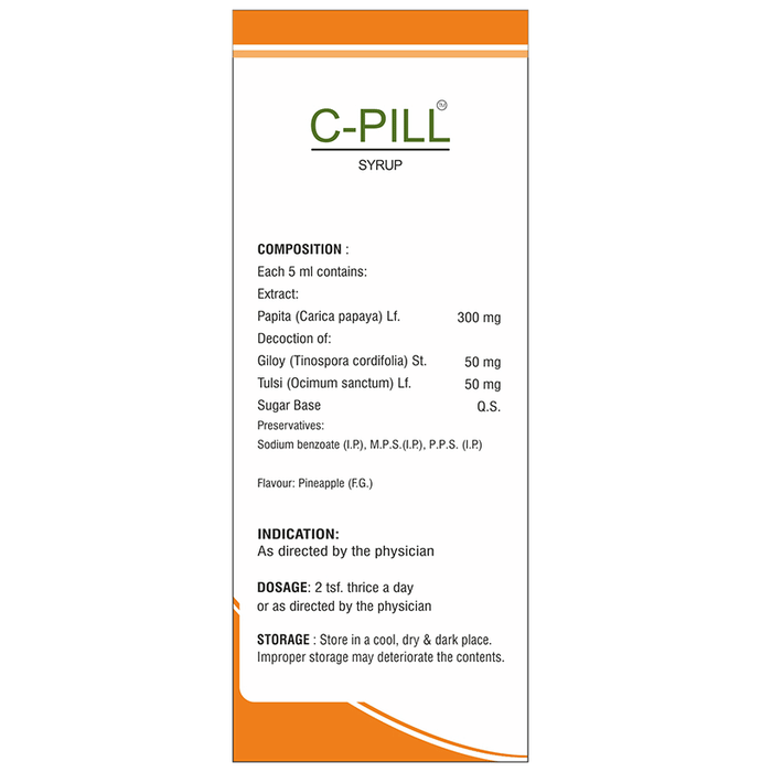 SDH Naturals C-Pill Syrup