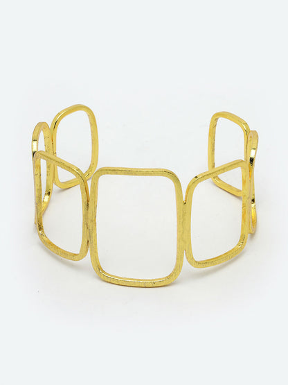 NVR Women Gold-Plated Western Cuff Bracelet - Distacart