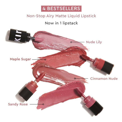 Kiro Four Play Non-Stop Airy Matte Liquid Lip Stack - Distacart