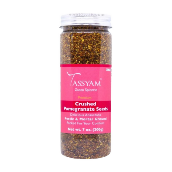 Tassyam Organics Anardana Ground - Dried Pomegranate Arils - Distacart