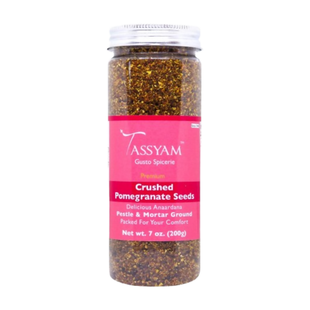 Tassyam Organics Anardana Ground - Dried Pomegranate Arils - Distacart