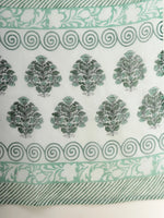Thumbnail for Yufta Sea Green And White Cotton Cutdana Work Kurta Set With Pant & Dupatta