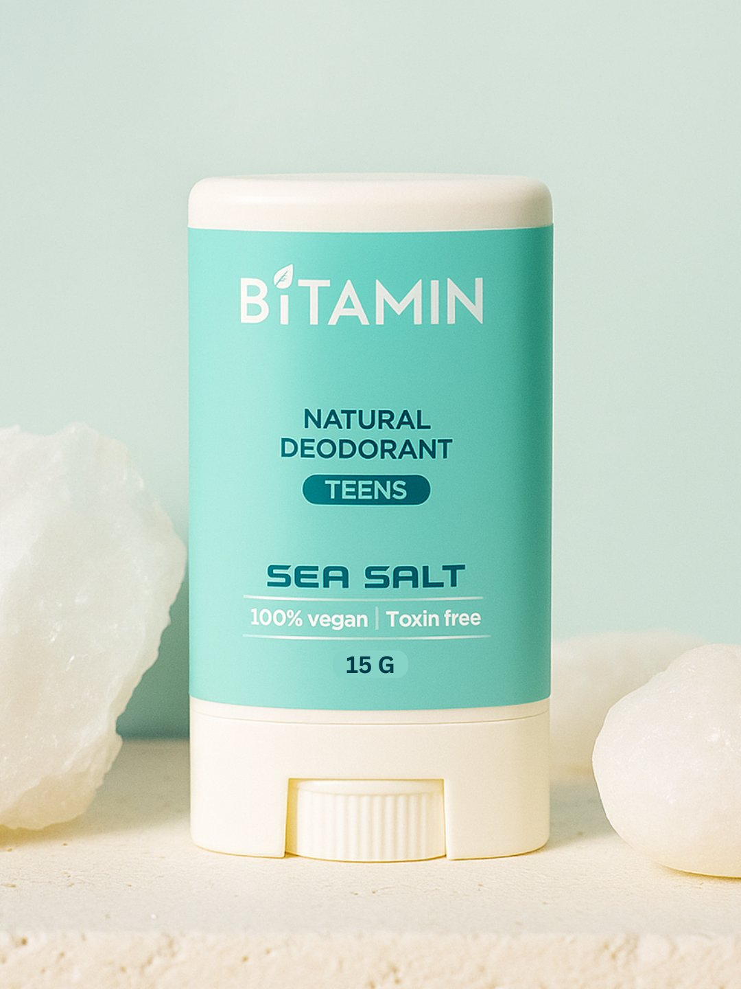 Bitamin Seasalt Teens Natural Deodorant Roll On Stick