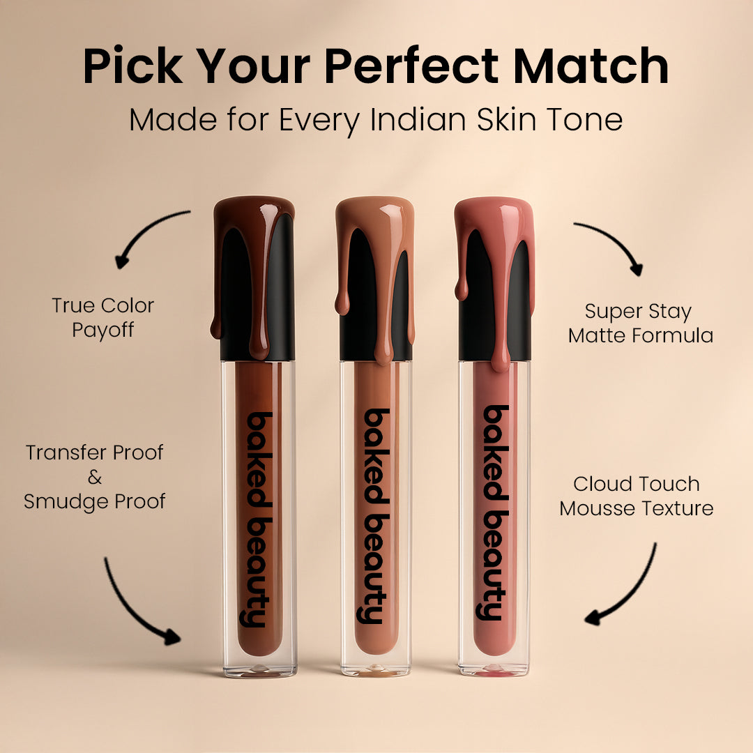 Baked Beauty Nude Frame Liquid Mousse Lipstick - Distacart