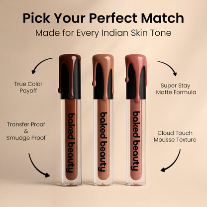 Baked Beauty Nude Frame Liquid Mousse Lipstick - Distacart