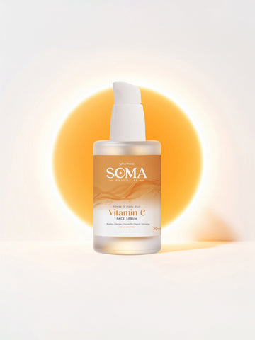Soma Essential Royal Jelly Protein Glow Vitamin C Serum For Dull, Uneven & Tired Skin - Dista