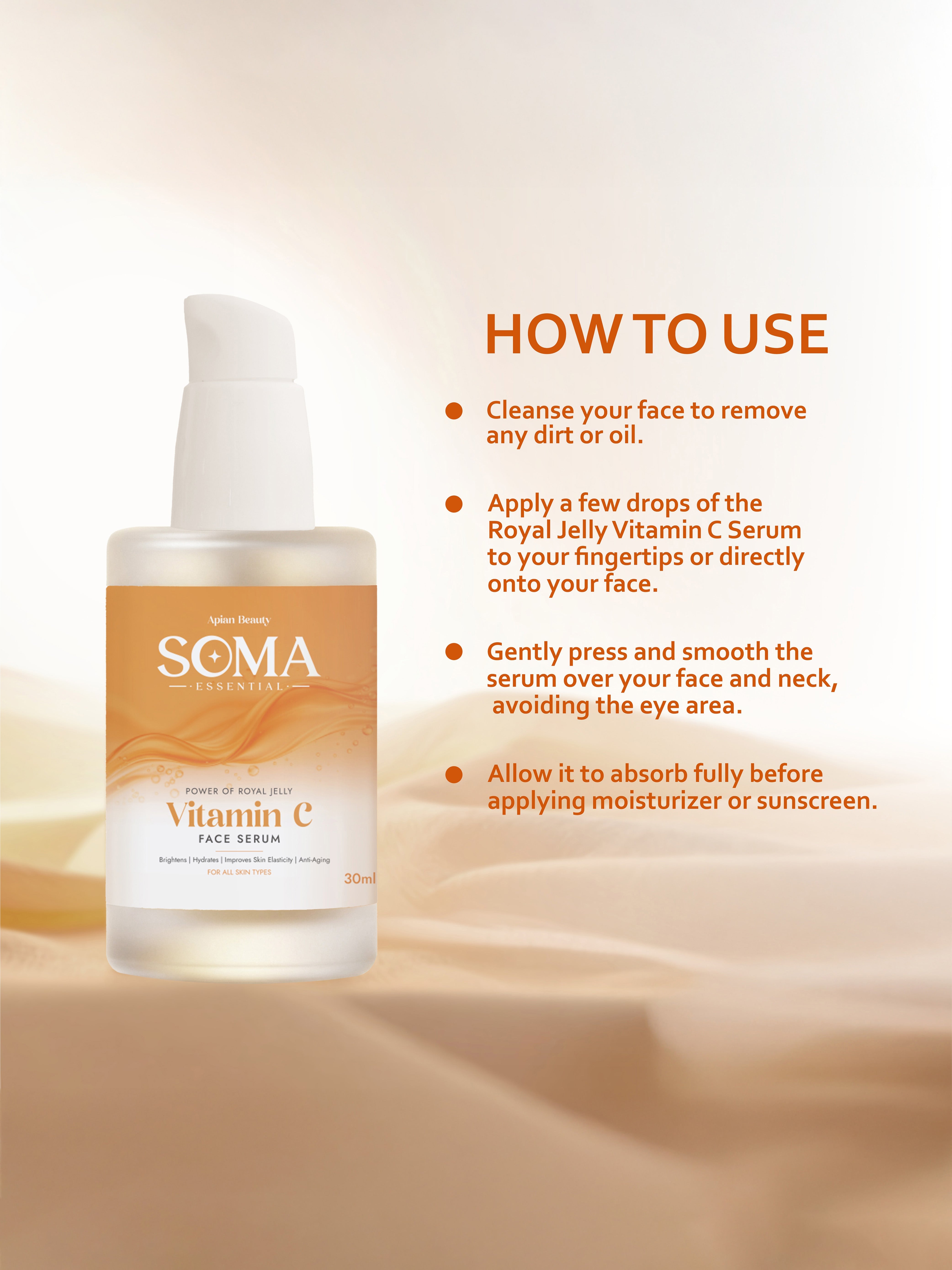 Soma Essential Apian Morning Glow Ritual - Vitamin C Serum + Haldi Kesar Cream - Dista