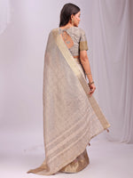 Thumbnail for Astita Organza Cream Saree