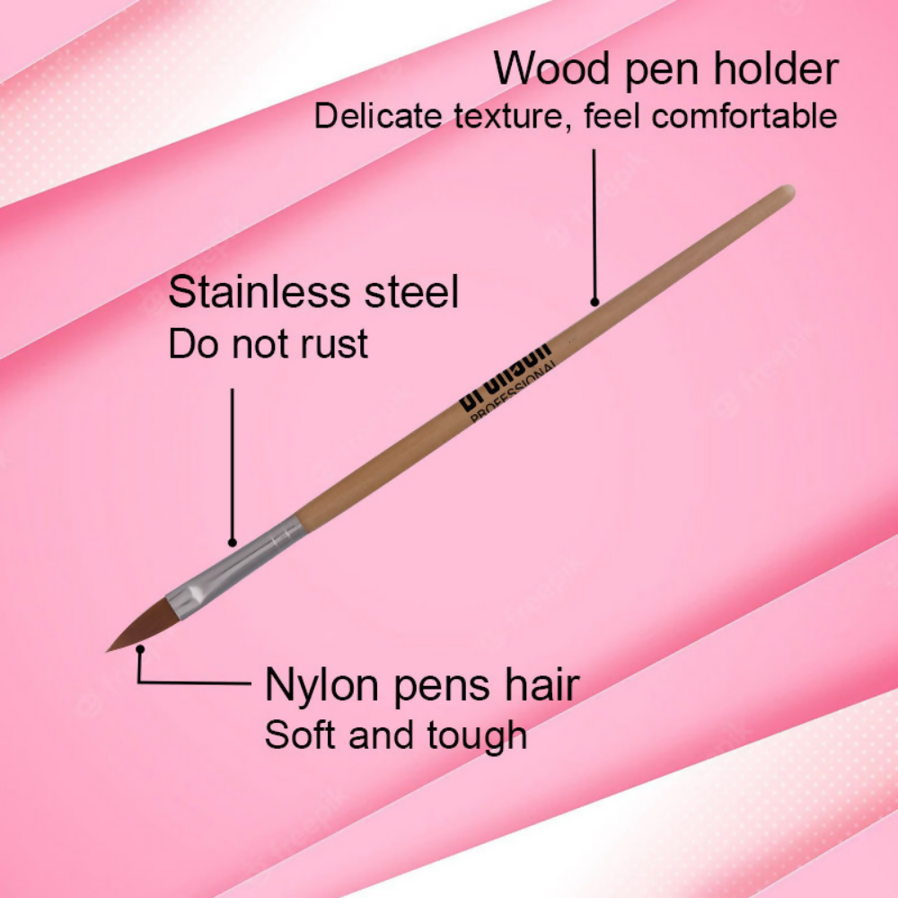 Bronson Professional Nail Art Acrylic Brush - No.8 - Dista