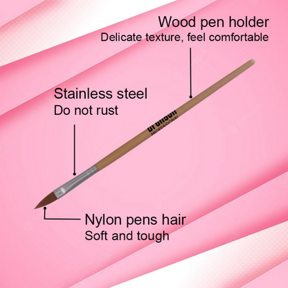 Bronson Professional Nail Art Acrylic Brush - No.8 - Dista