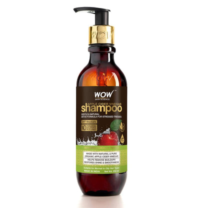 Wow Skin Science Apple Cider Vinegar Shampoo - Distacart