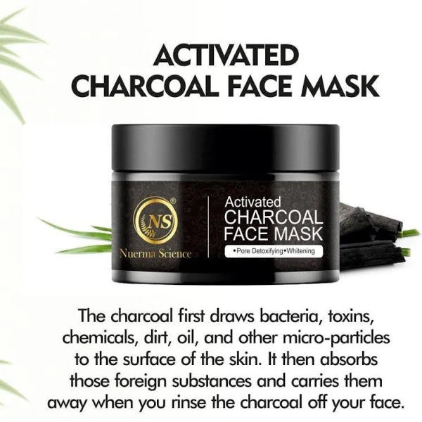 Nuerma Science Charcoal Face Mask | Deep Cleanse and Exfoliates