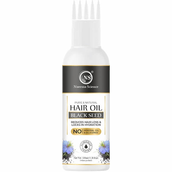 Nuerma Science Black Seed Hair Oil to Reduce Hair Loss & Locks in Hydration - Distacart