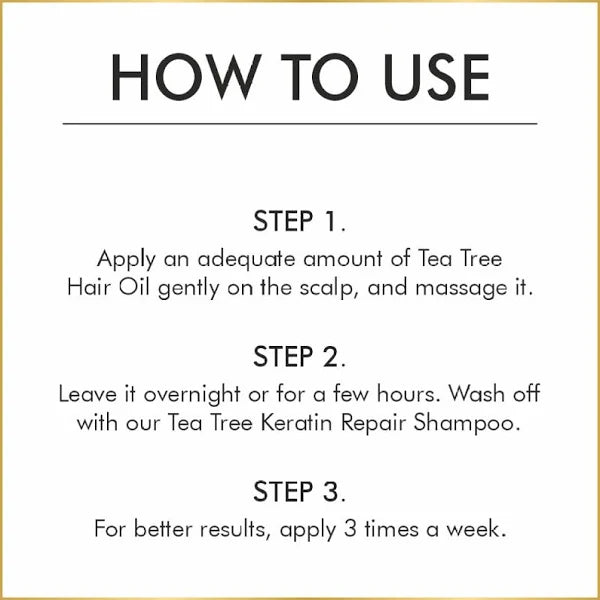 Nuerma Science Tea Tree Hair Oil for Healthy Scalp & Dandruff Control - Distacart