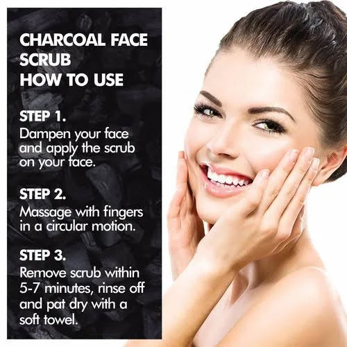 Nuerma Science Charcoal Face Scrub | Remove Dead Skin Cells & Cleanse Deeply