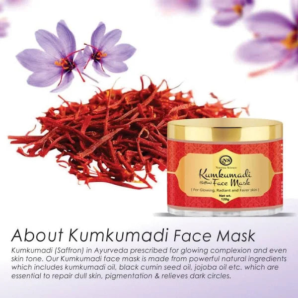 Nuerma Science Kumkumadi (Saffron) Face Mask for Glowing, Radiant & Fairer Skin