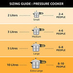 Thumbnail for Butterfly Cordial 2, 3 & 5 Litres Pressure Cookers|Outer Lid|Silver