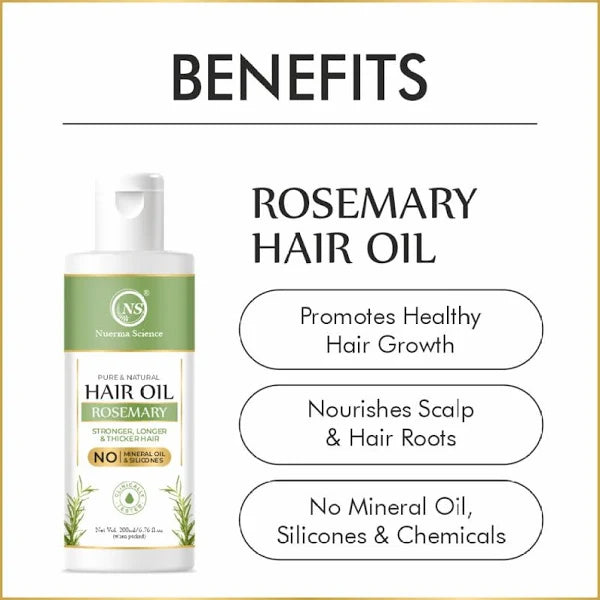 Nuerma Science Rosemary Hair Oil for Stronger Longer & Thicker Hair - Distacart