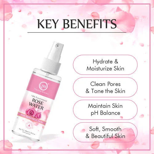 Nuerma Science Rose Water Face Toner to Shield Skin from Damage with Radiant Complexion - Distacart
