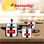 Thumbnail for Butterfly Cordial 2, 3 & 5 Litres Pressure Cookers|Outer Lid|Silver
