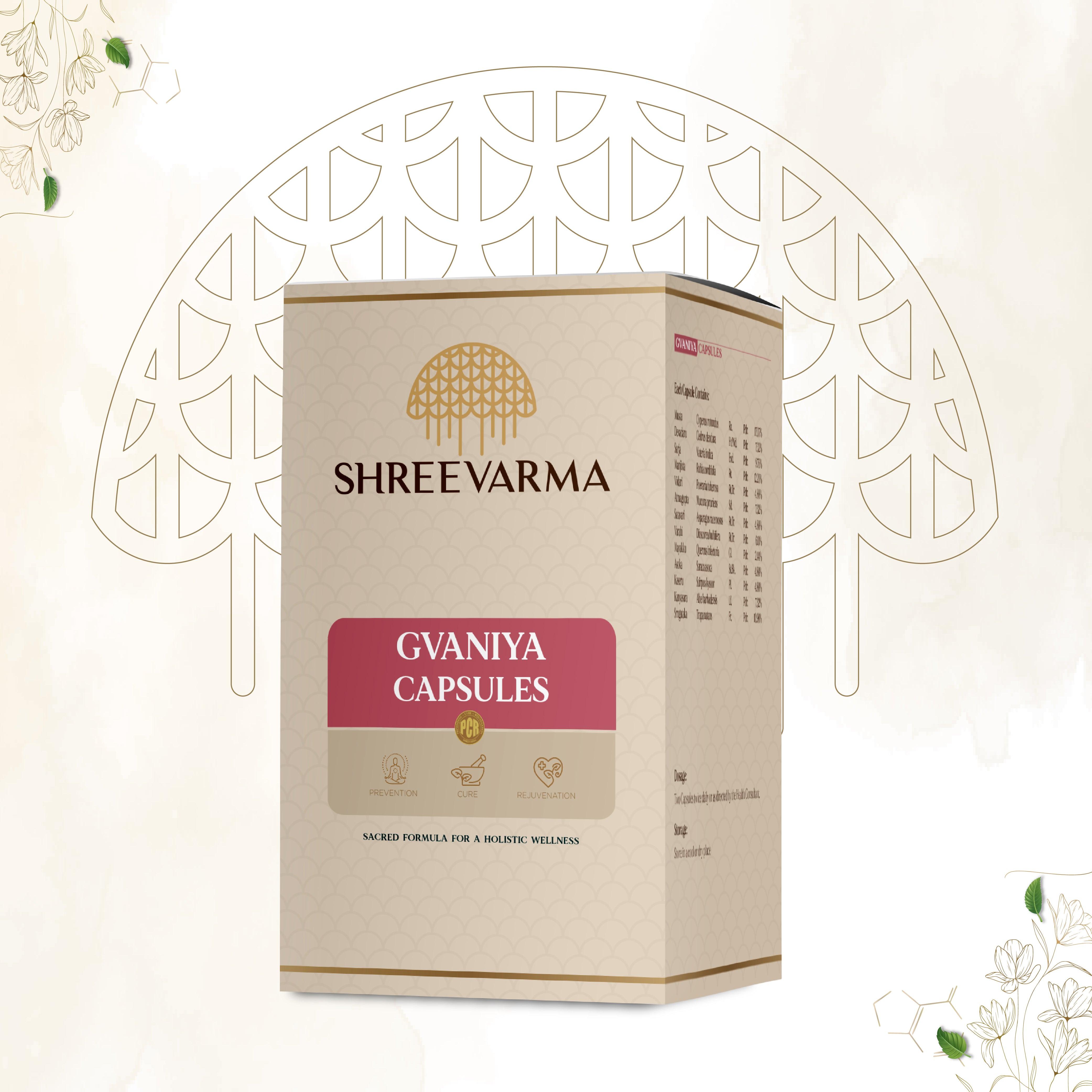 Shreevarma Gvaniya Capsules Men & Women’S Wellness - Distacart