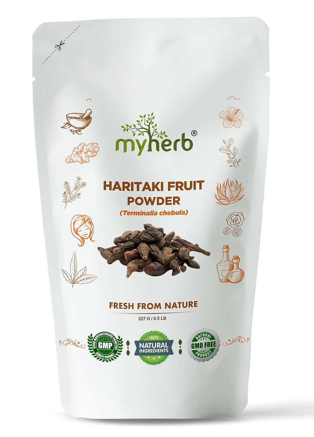 Myherb Natural Organic Haritaki Powder - Distacart